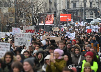 У столиці Сербії тривають протести студентів проти політики президента Вучича: що відбувається. Фото