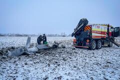 Ракету Х-101, пролетевшую через Румынию и Молдову, нашли в поле в Черновицкой области. Фото