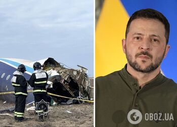 'Росія продовжить поширювати брехню': Зеленський висловився щодо катастрофи літака в Казахстані