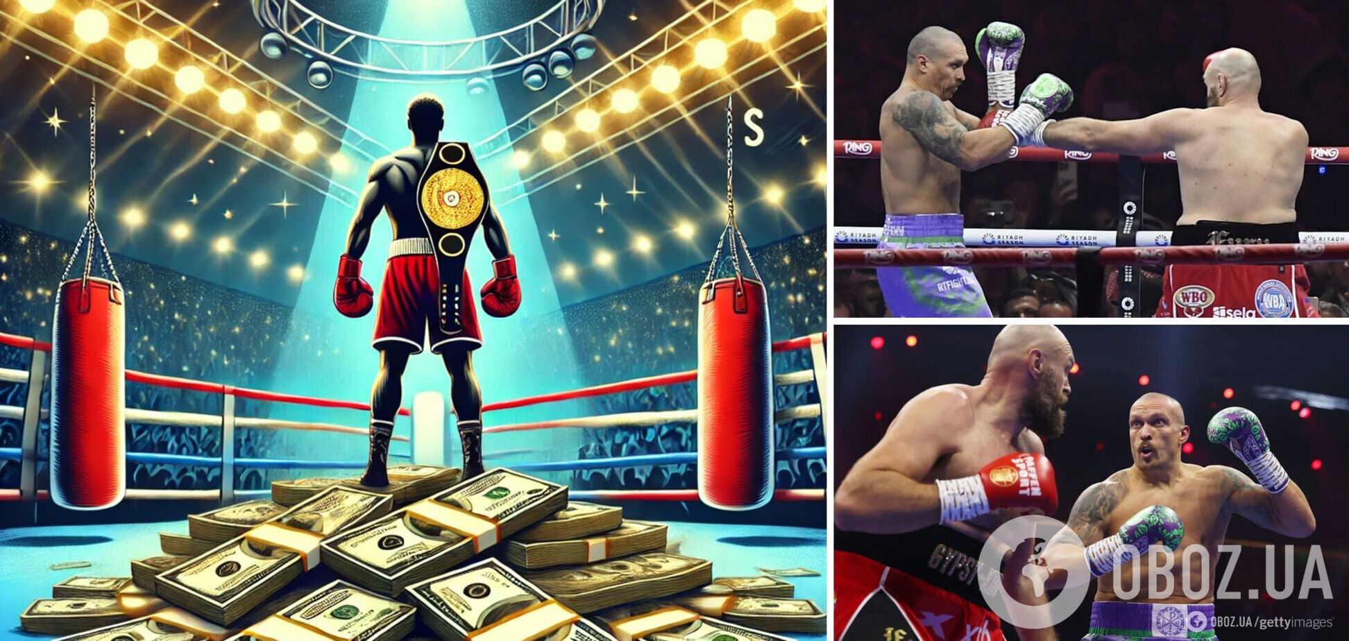 Меньше, чем обещали. Стало известно, сколько заработал Усик за реванш с Фьюри
