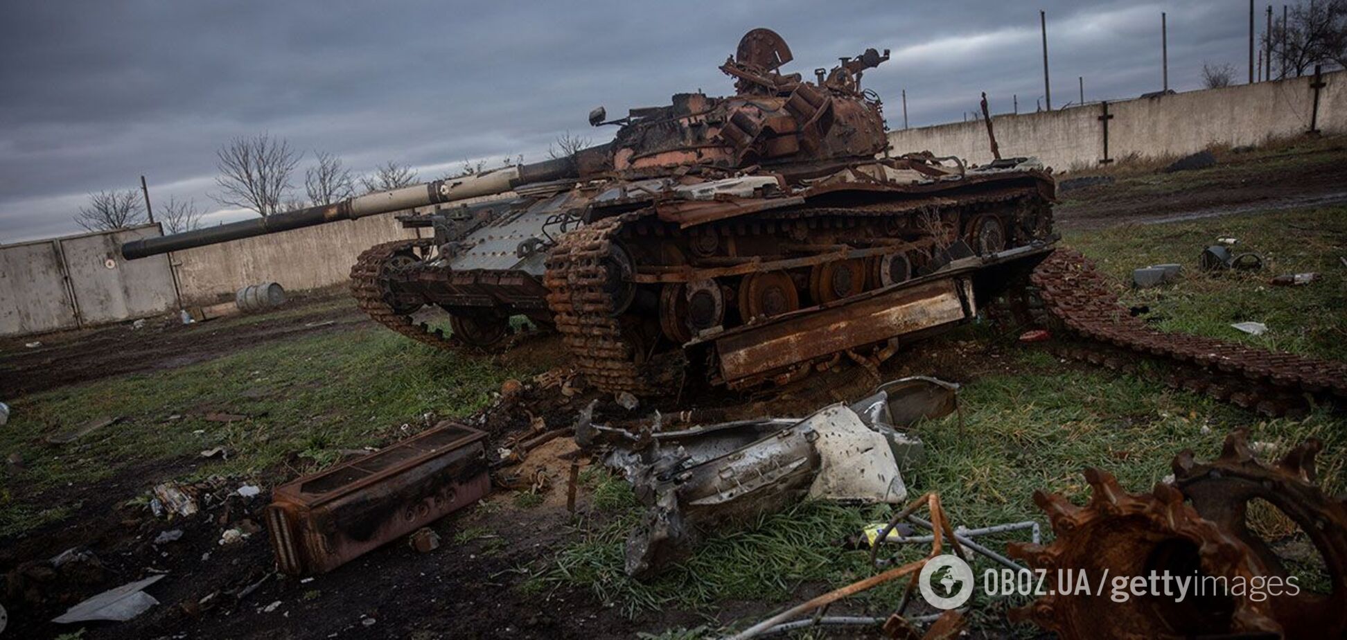 Уничтоженный танк РФ