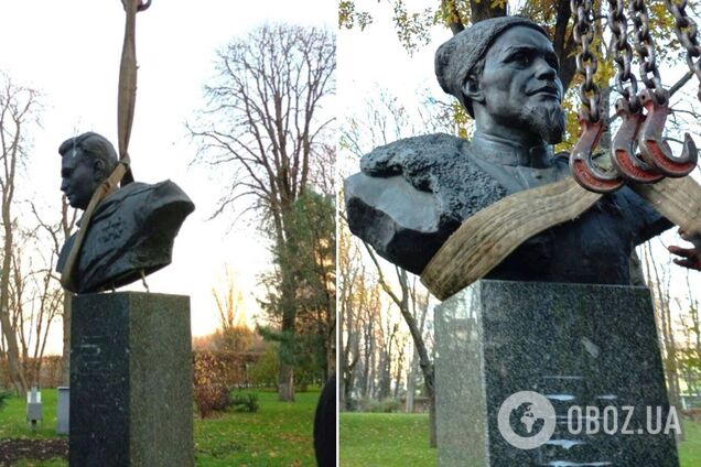 Декомунізація триває: у центрі Києва демонтували погруддя радянських військових діячів. Фото та подробиці