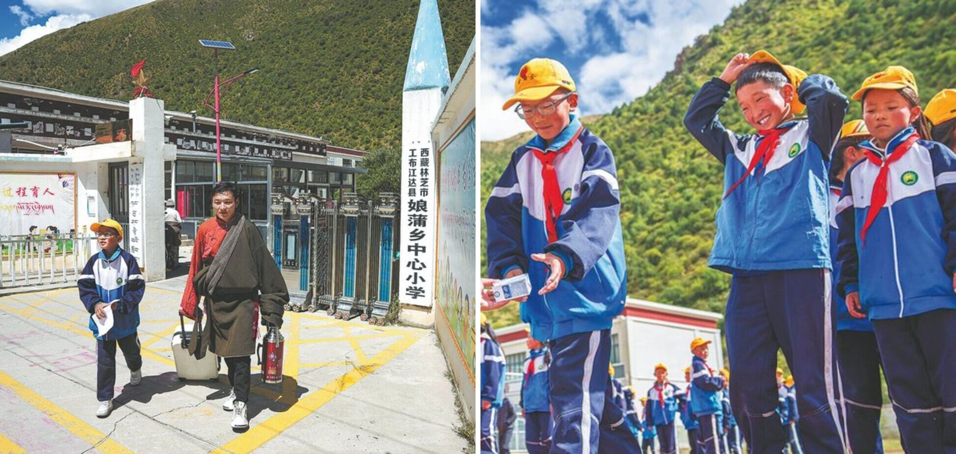 Современные интерактивные классы, бесплатная еда и обучение 10 дней: что известно о школе в горах Китая на высоте 4000 метров. Фото