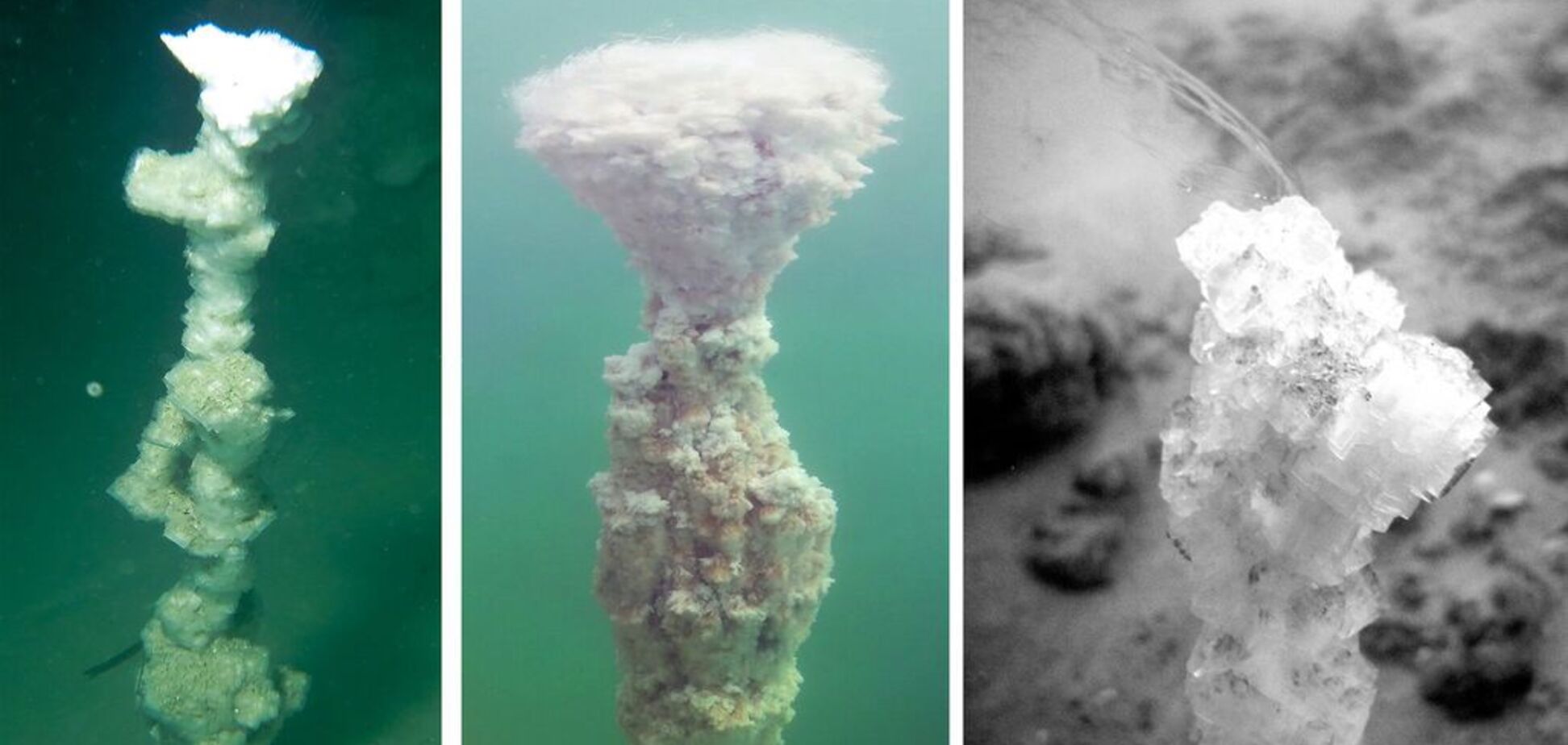 На дні Мертвого моря виявили таємничі труби, що викидають мерехтливу рідину