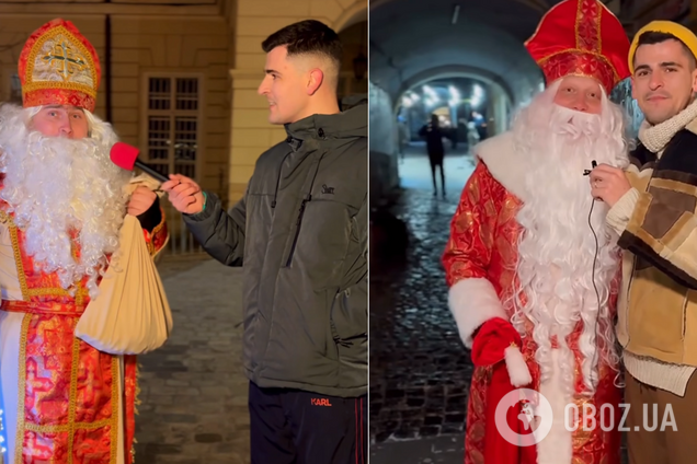 Сколько стоит лук Святого Николая? Николас Карма подловил особого львовского 'дедушку'. Видео