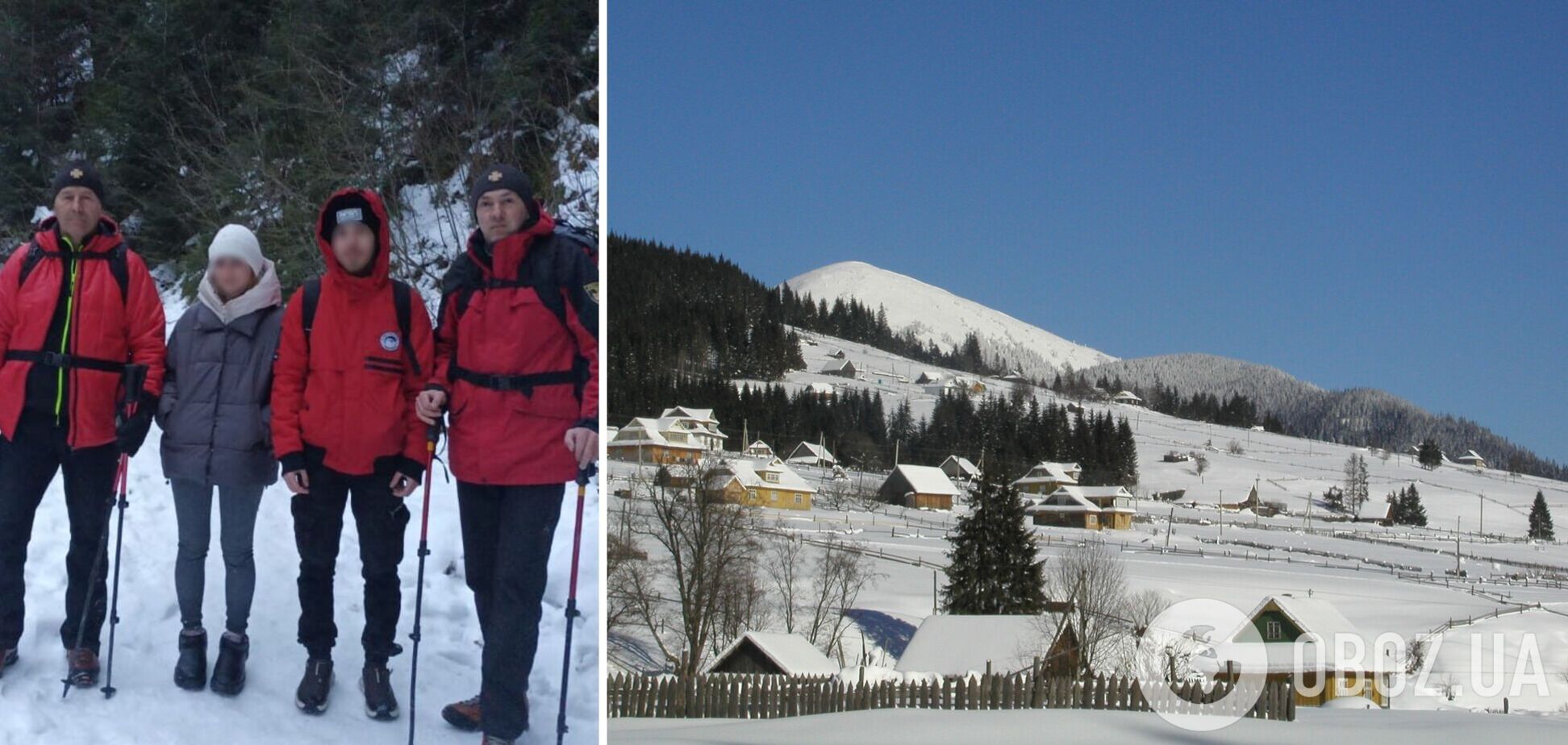 В Карпатах спасатели разыскали туристов из Киева, заблудившихся вблизи Буковеля. Фото