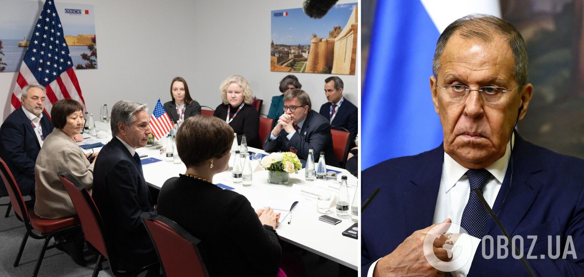 'Цунами дезинформации': Блинкен осудил поведение Лаврова на Совете министров ОБСЕ