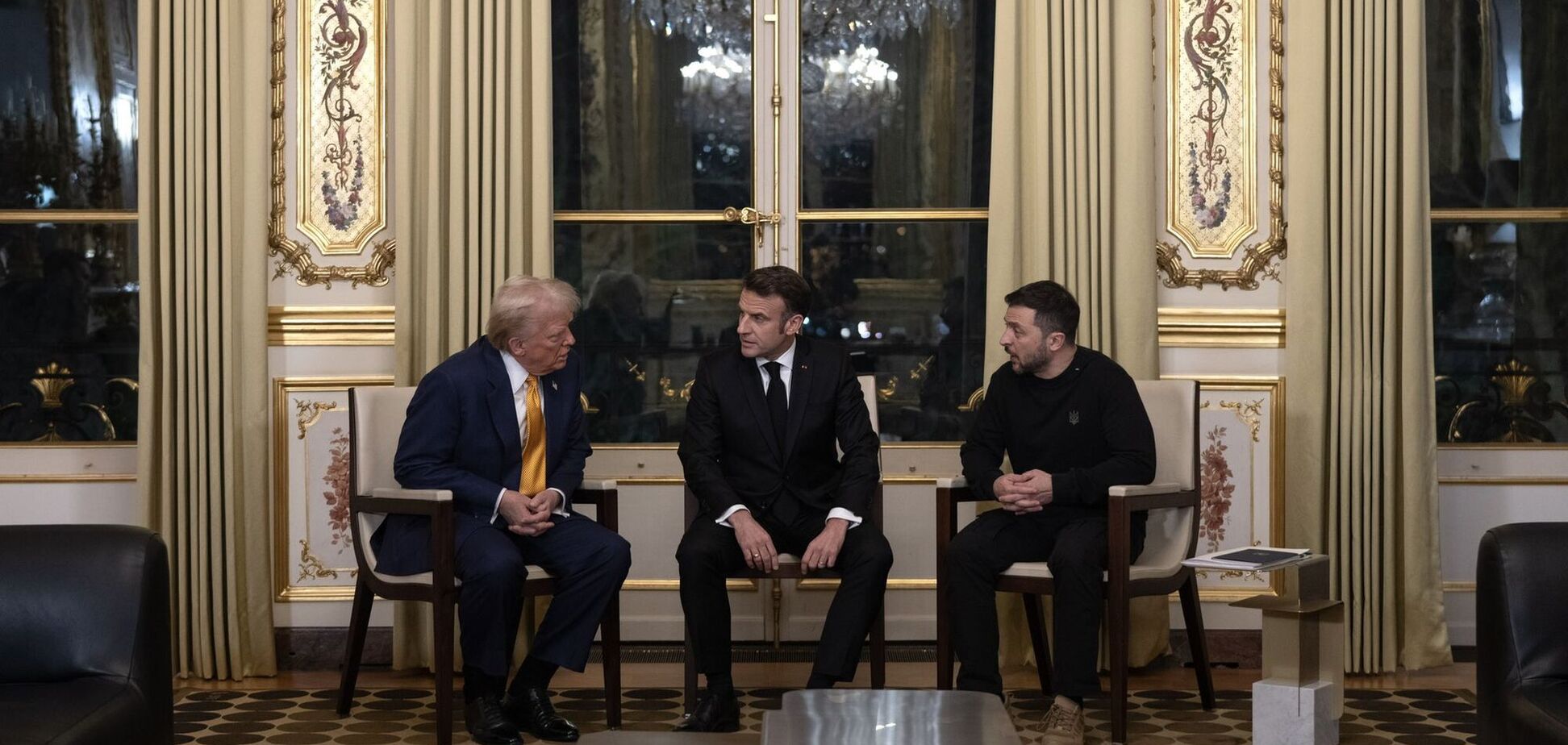 'Перед нами много вызовов': Макрон прокомментировал встречу с Зеленским и Трампом