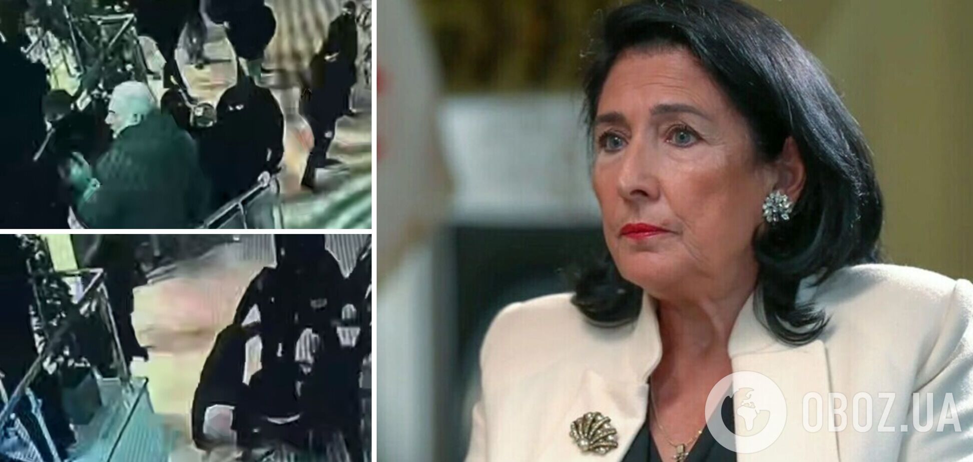 Президент Грузии обвинила Россию в использовании титушек на протестах в Тбилиси. Видео