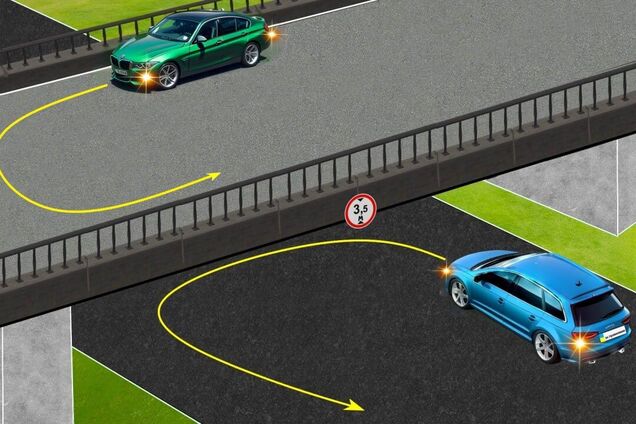 Хто порушить правила, виконуючи розворот? Завдання на знання ПДР