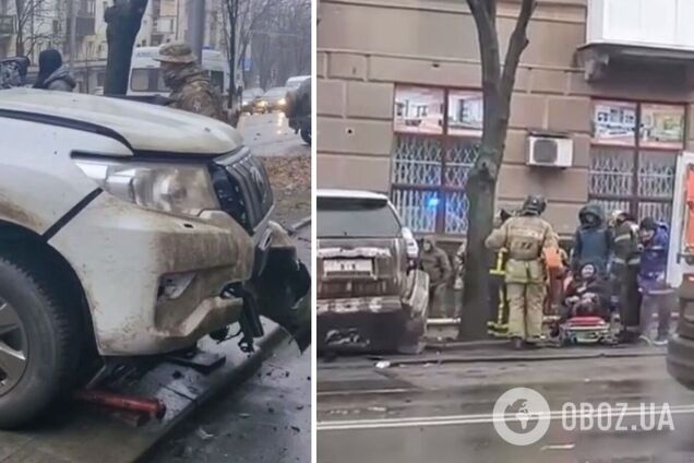 В Донецке взорвали автомобиль экс-начальника Еленовской колонии, в которой убили украинских пленных: он погиб, жене оторвало ногу. Фото и видео