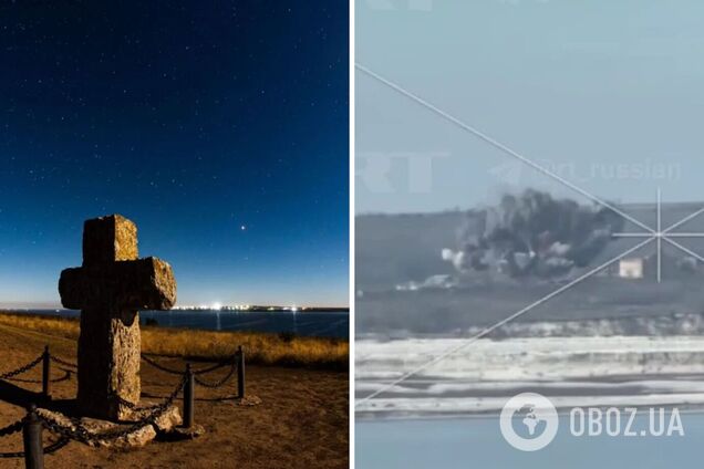 Війська РФ авіабомбами тричі обстріляли пам’ятку національного значення Кам’янська Січ. Відео