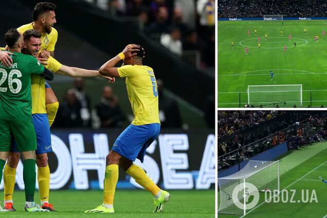 Клуб Роналду забив фантастичний гол із центру поля команді Мессі після фолу футболіста збірної України. Відео