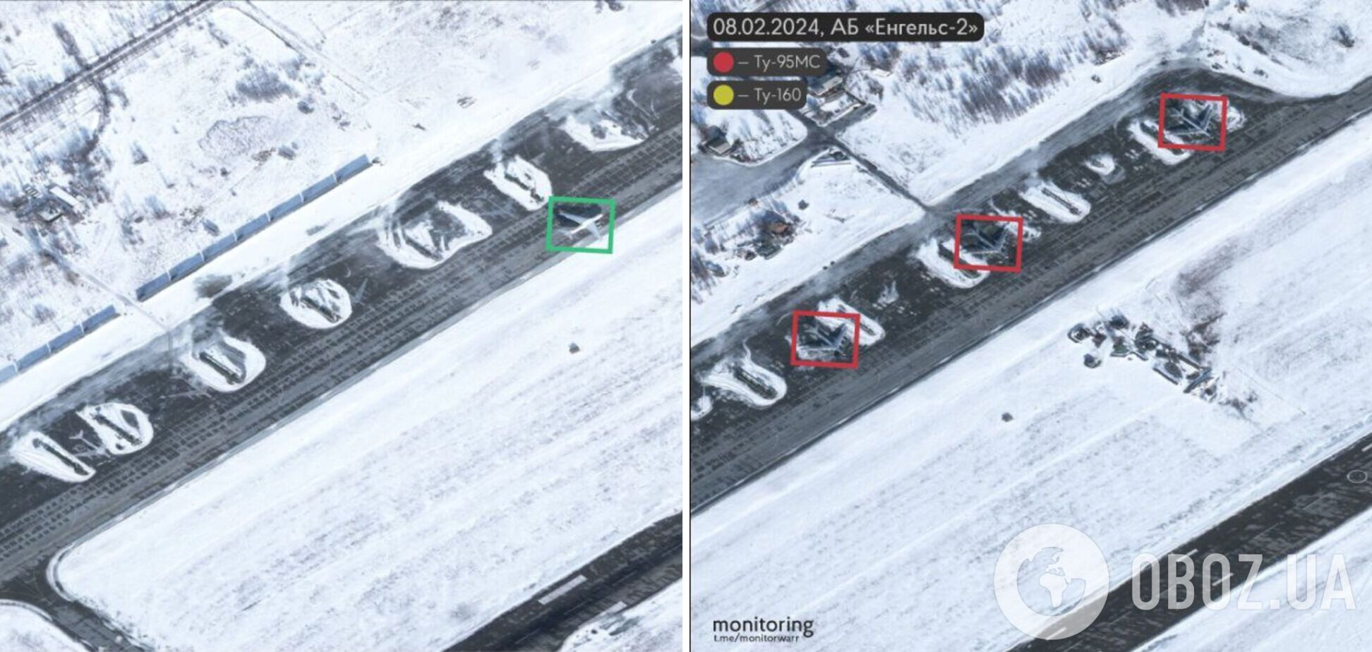 11 літаків-ракетоносців у режимі очікування: у мережі з'явились супутникові знімки аеродрому 'Енгельс-2'. Фото