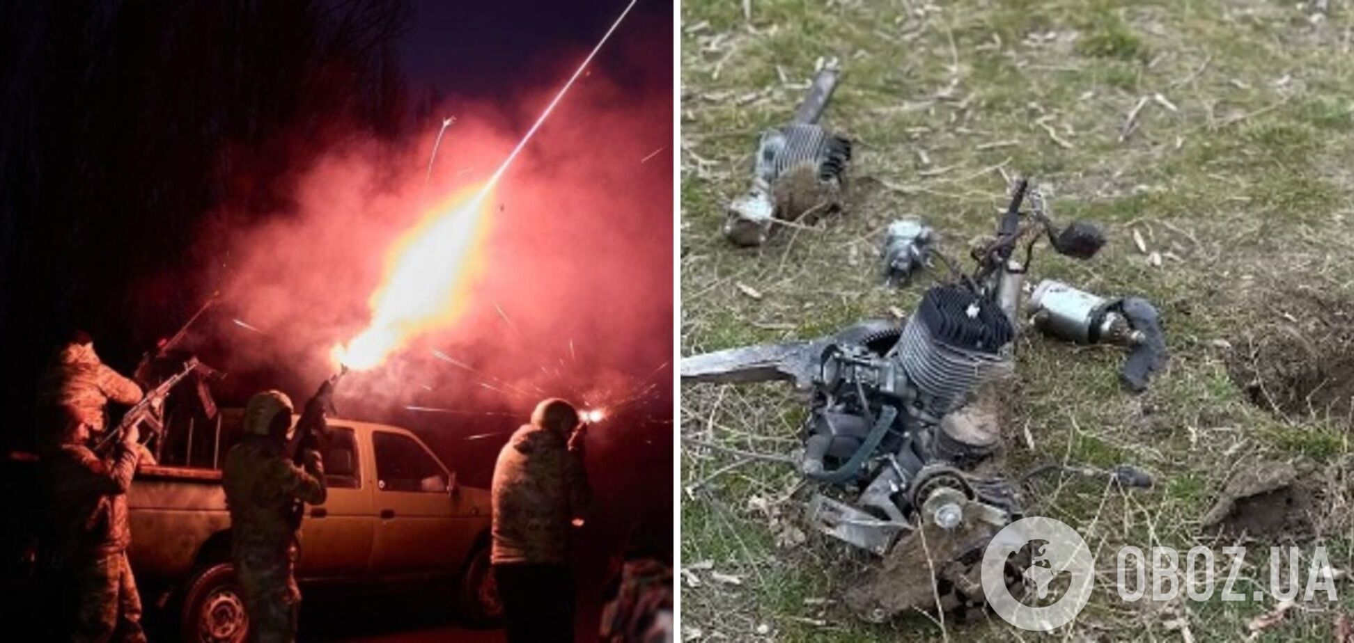 Появилось видео, как украинские защитники сбивали вражеские 'шахеды' в Одесской области