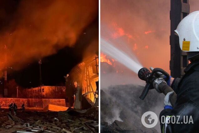 Окупанти вночі атакували дронами Полтавщину, під ударом опинився промисловий обʼєкт: сталася пожежа