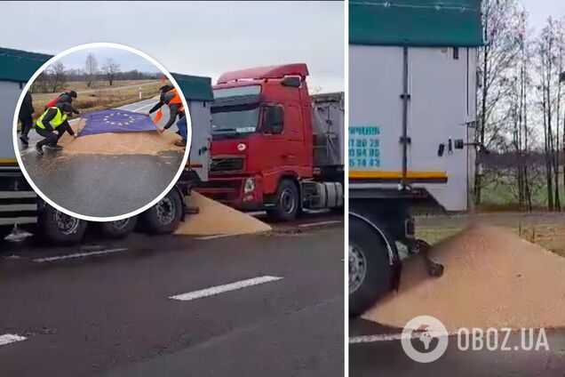 Уничтожение поляками украинской пшеницы не имеет ничего общего с мирными протестами