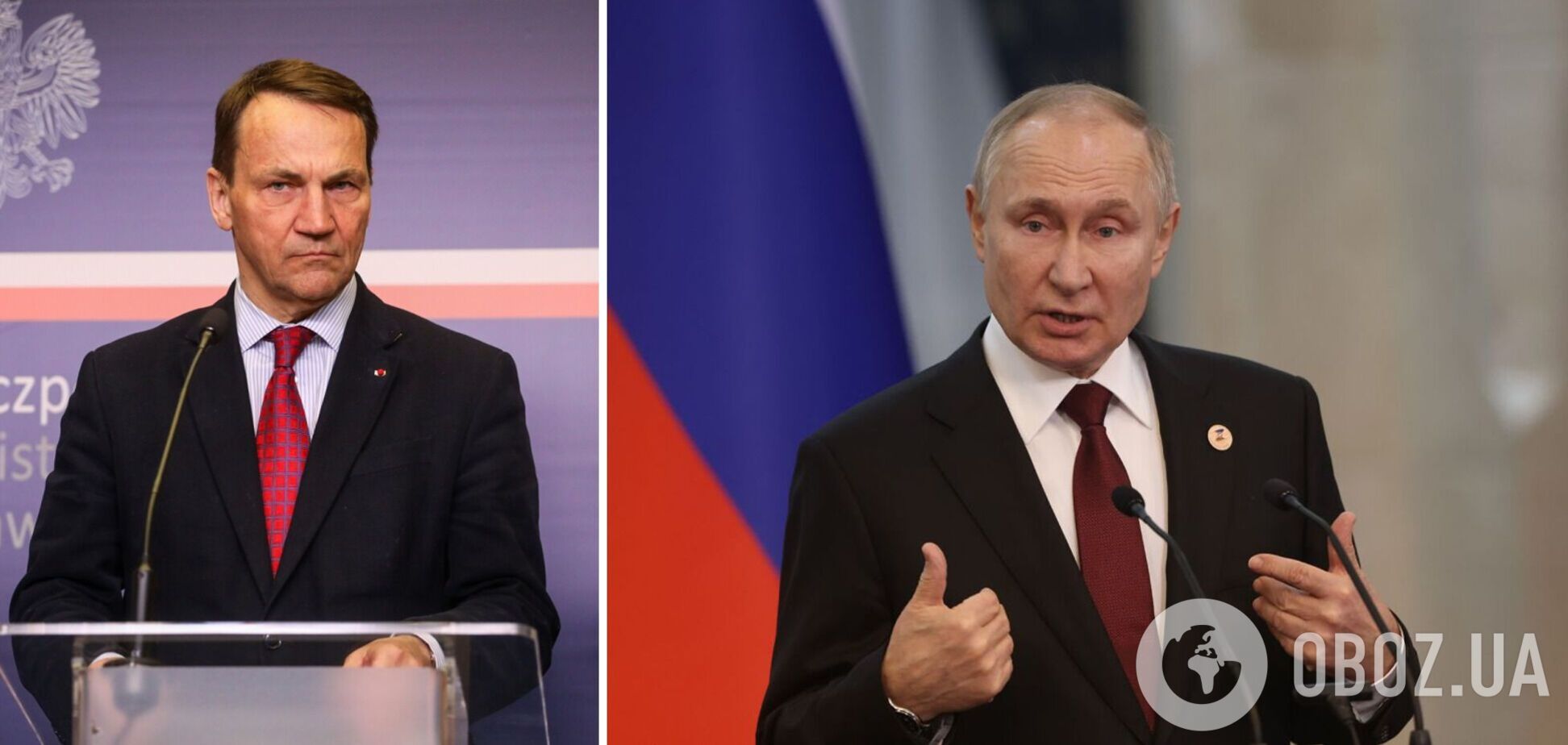 Путин может сравнять Украину с землей, ему нельзя победить, – глава МИД Польши Сикорский