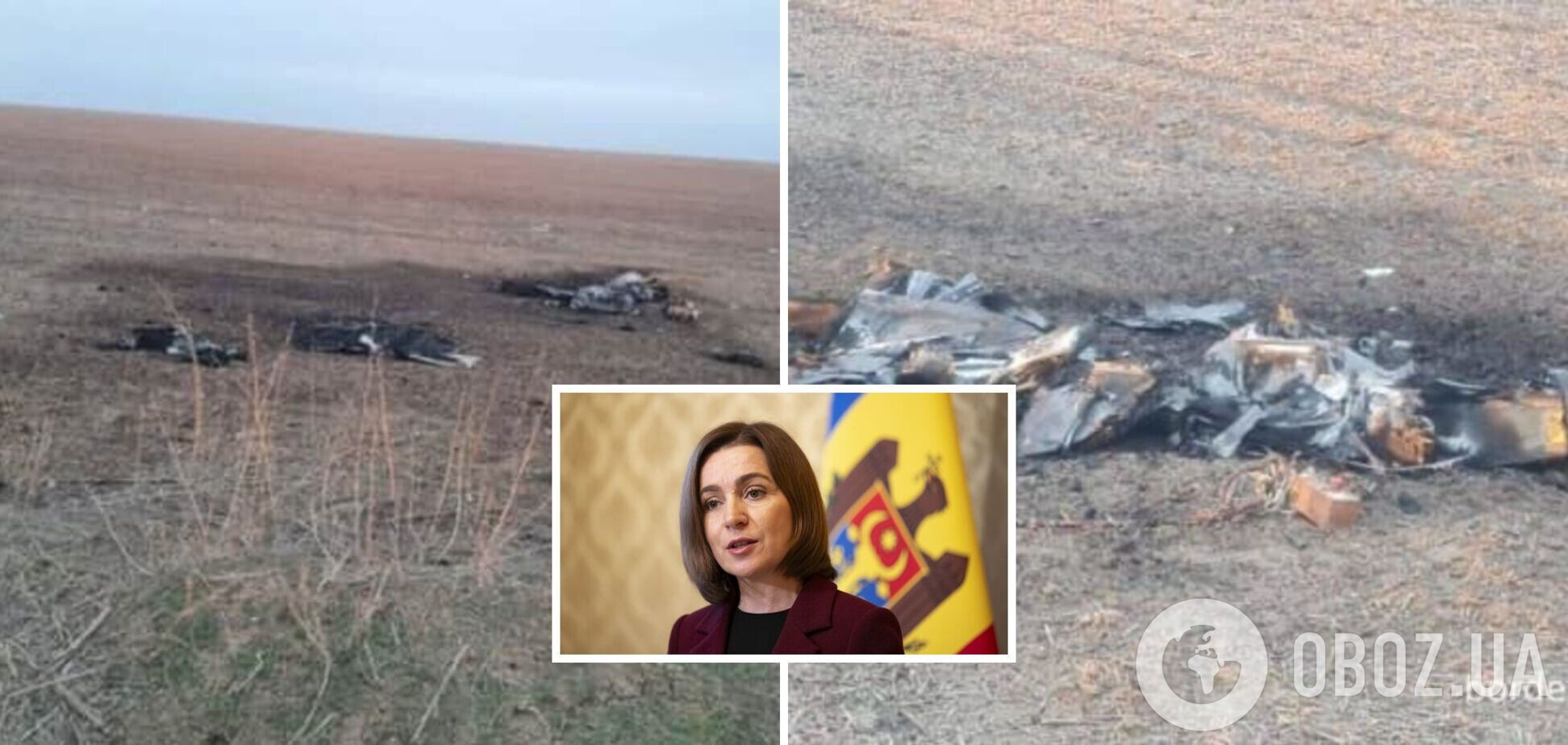 У Молдові поблизу українського кордону виявили уламки збитого 'Шахеда'. Фото