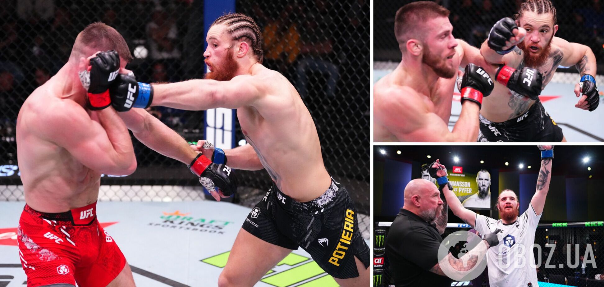 Украинец добыл сенсационную победу в UFC в бою с нокдауном. Видео