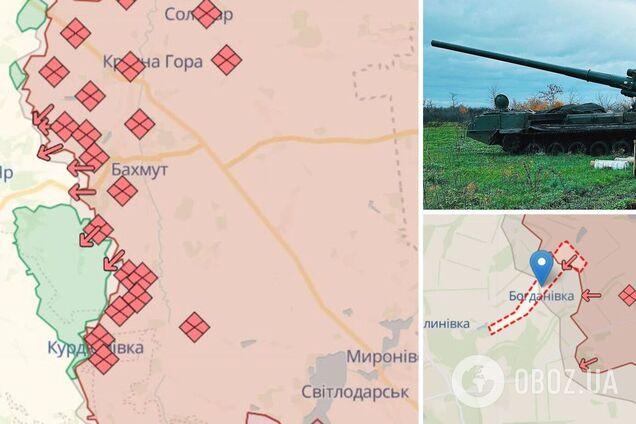 На Бахмутському напрямку, зокрема біля Богданівки, окупанти намагаються під прикриттям дронів та артилерії йти в наступ малими штурмовими групами.