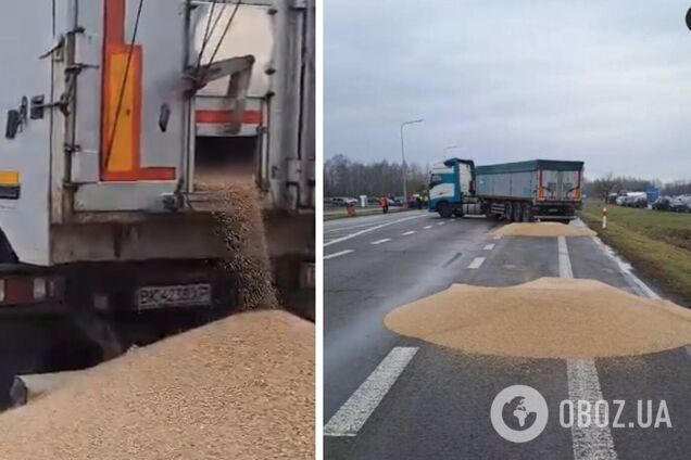 Уничтожение поляками украинской пшеницы не имеет ничего общего с мирными протестами