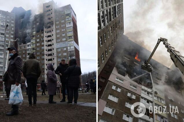 Уламки російської ракети влучили в багатоповерхівку