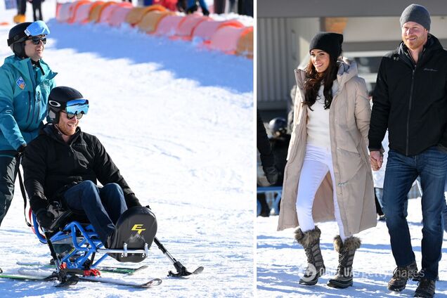 Пуховик Calvin Klein і кашеміровий светр Вікторії Бекхем. Меган Маркл показала стильний лук на гірськолижному курорті в Канаді