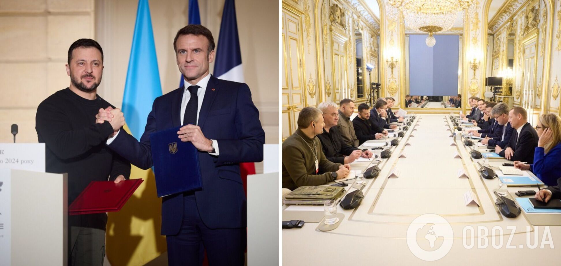 Зеленский и Макрон подписали соглашение о гарантиях безопасности между Украиной и Францией: обнародован текст документа. Фото и видео