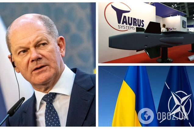 Шольц уклонился от ответов о ракетах Taurus и перспективах Украины в НАТО, но призвал к усилению поддержки Киева