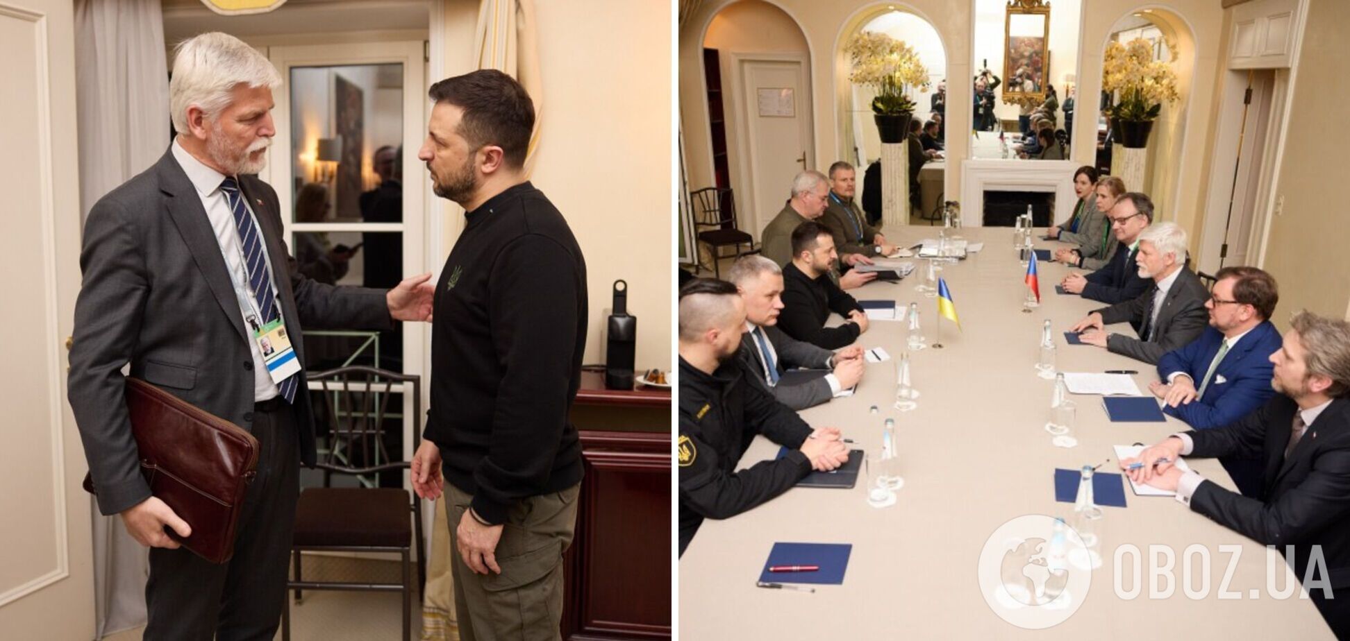 Обговорили спільне виробництво озброєнь: Зеленський у Мюнхені зустрівся з президентом Чехії. Фото і відео