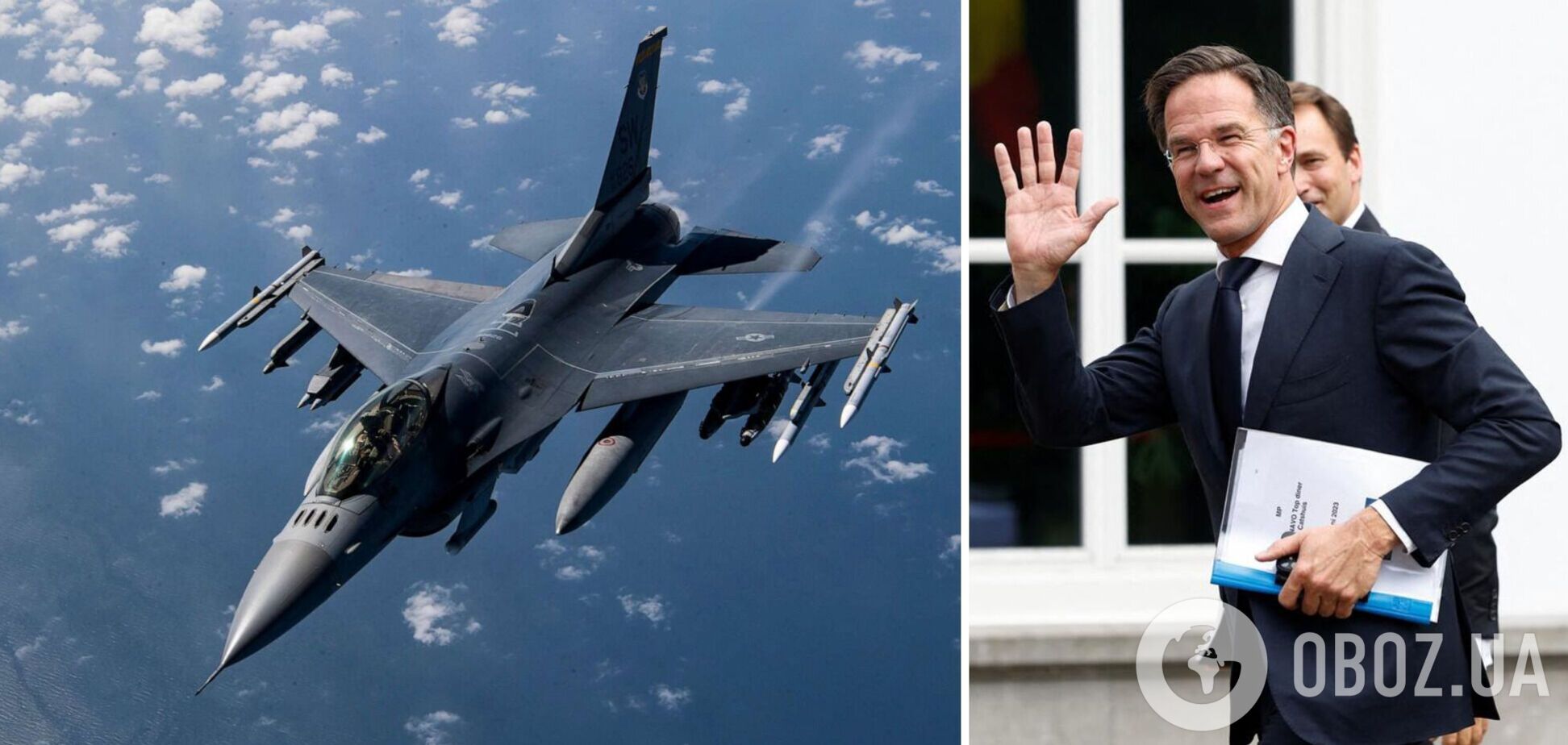 Нидерланды поставят Украине по меньшей мере 24 истребителя F-16, – Рютте