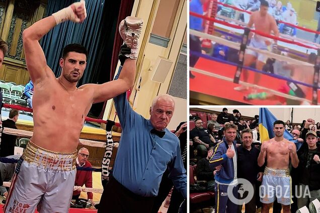 Небитый украинский супертяжеловес победил редчайшим 'стоячим' нокаутом во 2-м раунде. Видео