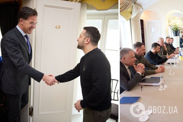 Обговорили подальшу оборонну підтримку України: Зеленський у Мюнхені зустрівся з прем'єром Нідерландів