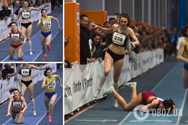 Чемпіонка України з легкої атлетики за метр до фінішу впала обличчям у підлогу, позбавивши себе перемоги. Відео