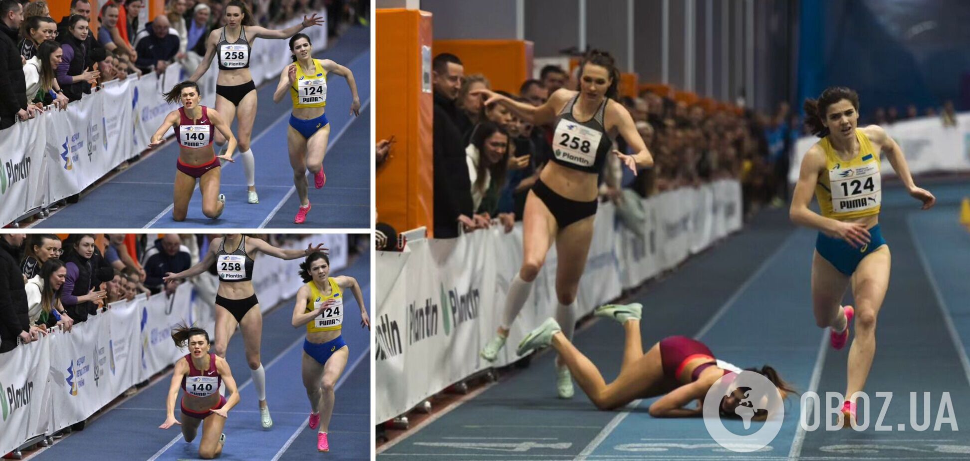Чемпионка Украины по легкой атлетике за метр до финиша упала лицом в пол, лишив себя победы. Видео