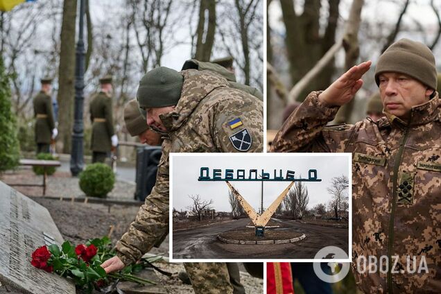 Сырский с Умеровым почтили память погибших на Дебальцевском направлении воинов. Фото