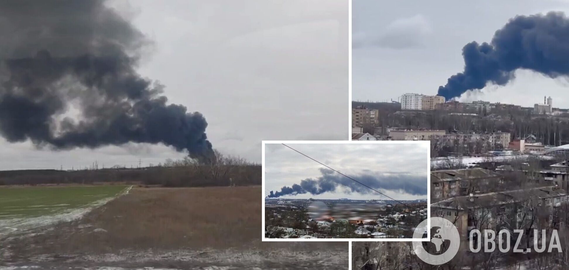 В оккупированной Макеевке прогремели взрывы: есть прилет в нефтебазу врага, поднялся столб черного дыма. Фото и видео