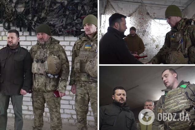 Зеленский посетил командный пункт бригады, защищающей Купянск, и вручил награды защитникам. Фото и видео