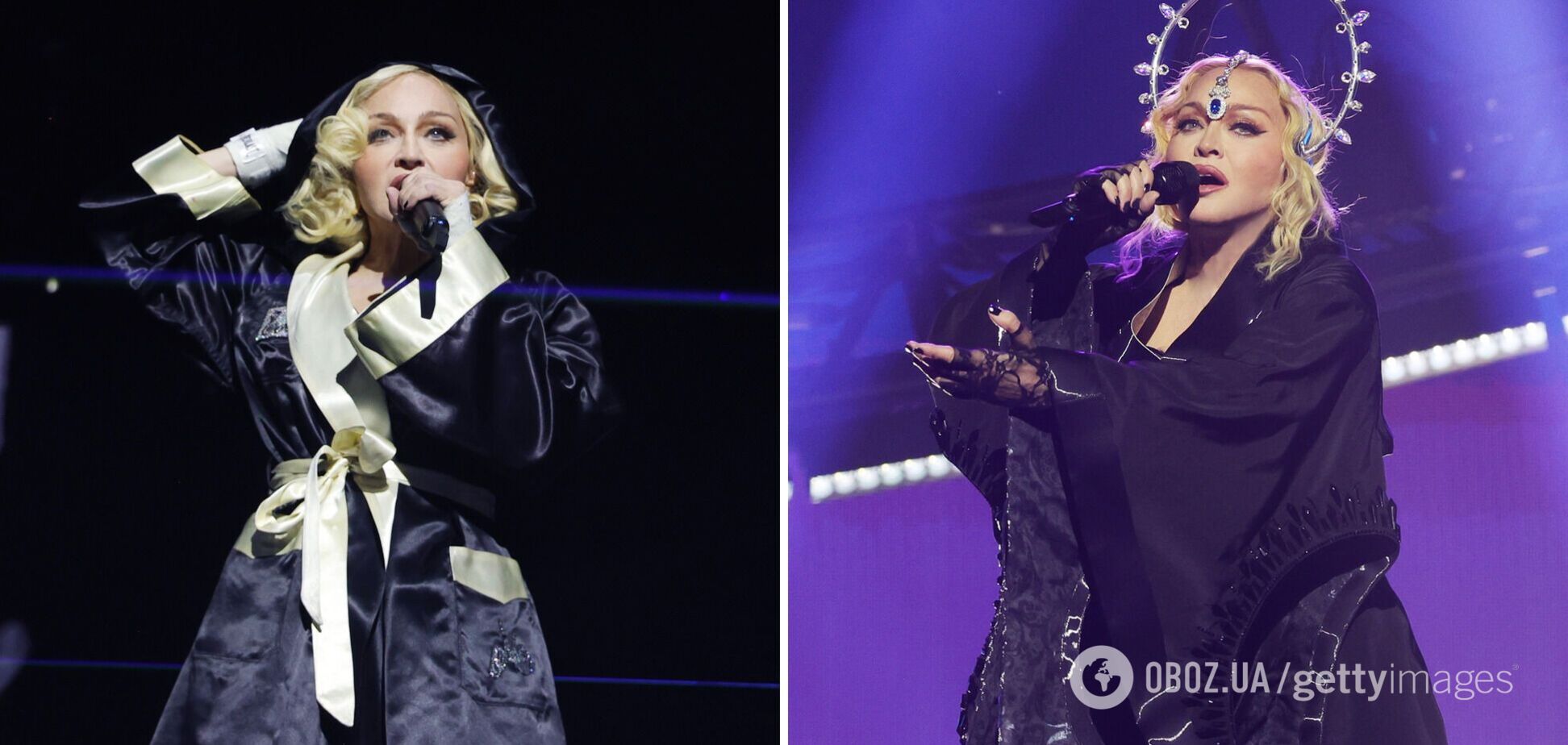 Мадонну уронили на сцене во время концерта в Сиэтле: певица эффектно 'выкрутилась'. Видео