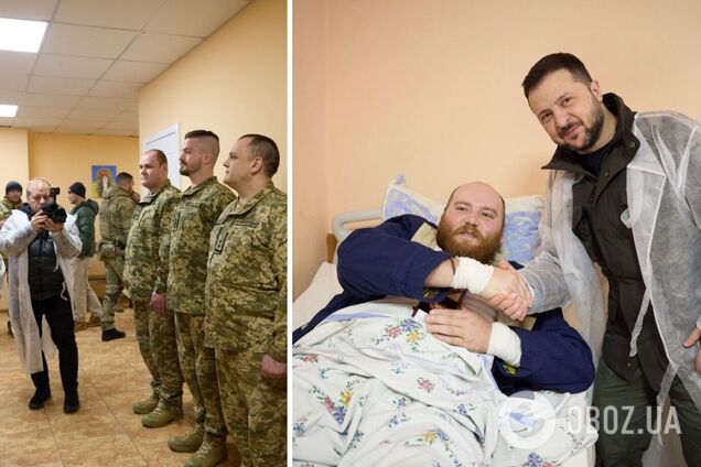 'Я желаю вам здоровья и победы': Зеленский посетил в Харькове раненых украинских защитников. Фото и видео