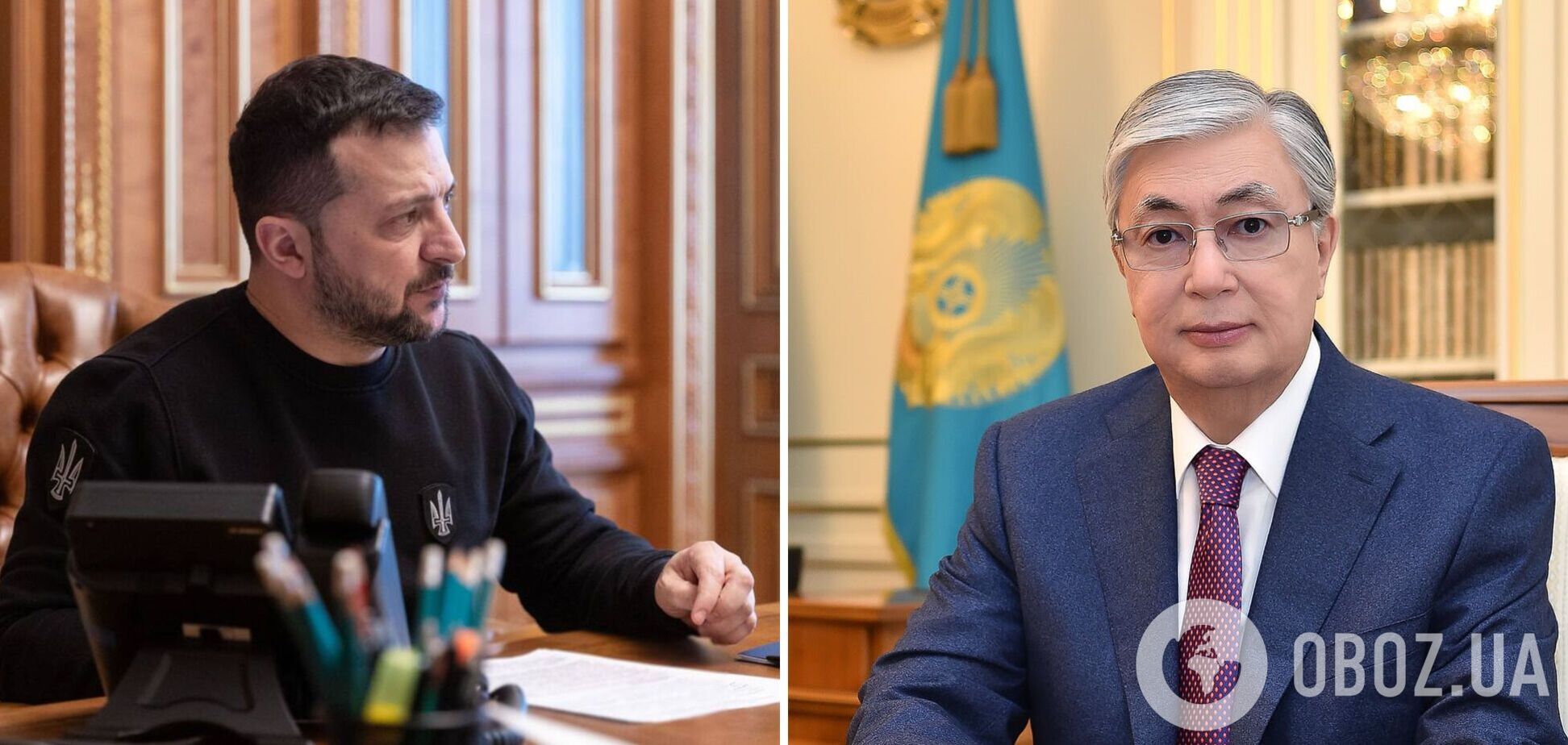 Говорили про формулу миру і не тільки: Зеленський провів переговори з президентом Казахстану