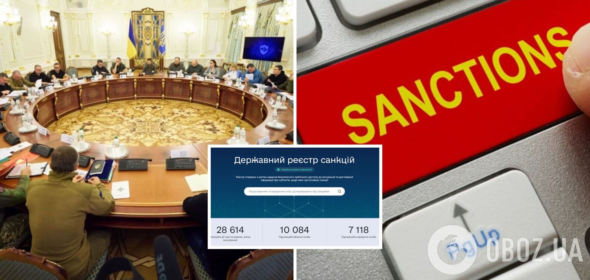 Санкции Украины внесли в единый реестр