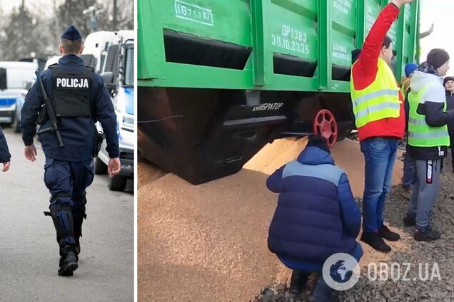 Полиция в Польше прокомментировала нападение на украинские вагоны с зерном