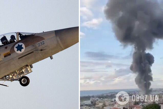 Ізраїль завдав потужних авіаударів по території Лівану: знищено склад зброї 'Хезболли'. Відео
