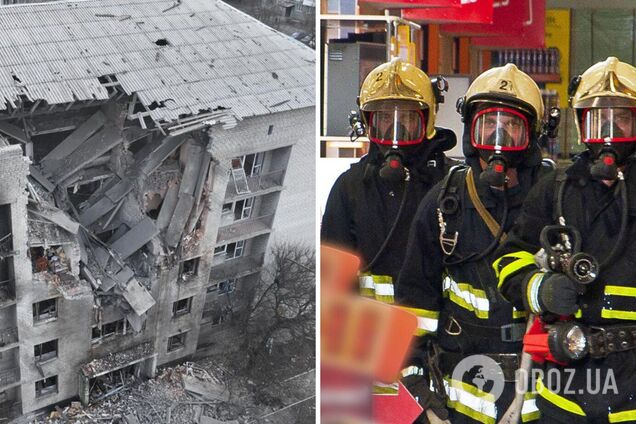 Окупанти вночі влучили дроном у будівлю на Донеччині, де проживали рятувальники: є поранені. Фото