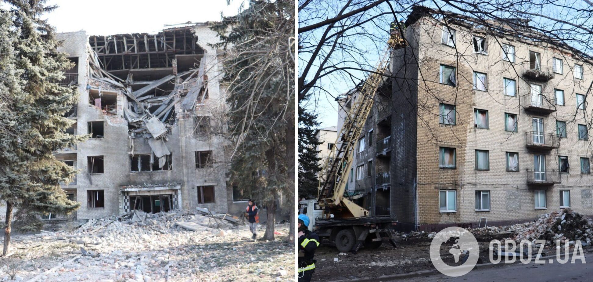 Россияне атаковали Доброполье 'Шахедами': попали в общежития, где жили переселенцы с оккупированного Донбасса. Фото и видео