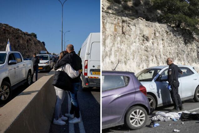 На трасі біля Єрусалима сталася стрілянина: одна людина загинула, 11 поранено. Фото і відео
