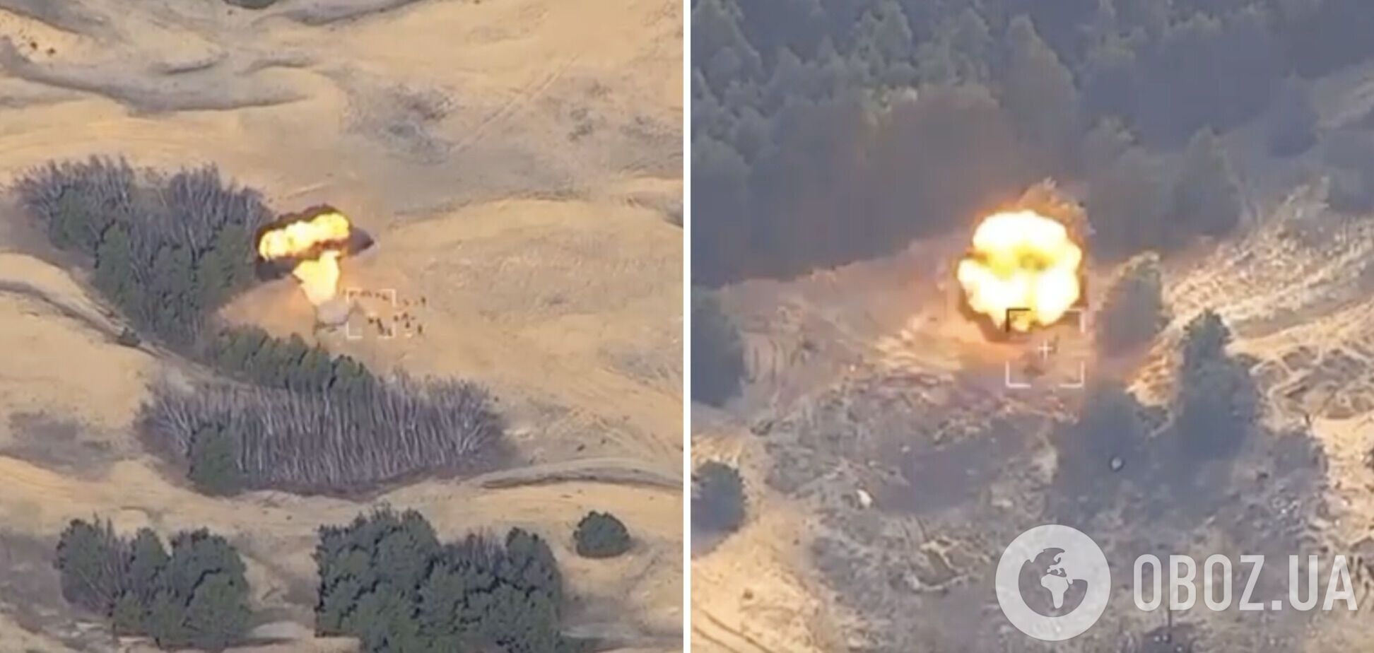 Мінус близько 60 окупантів: у мережі з'явились кадри удару ЗСУ по полігону армії РФ на лівому березі Дніпра. Відео