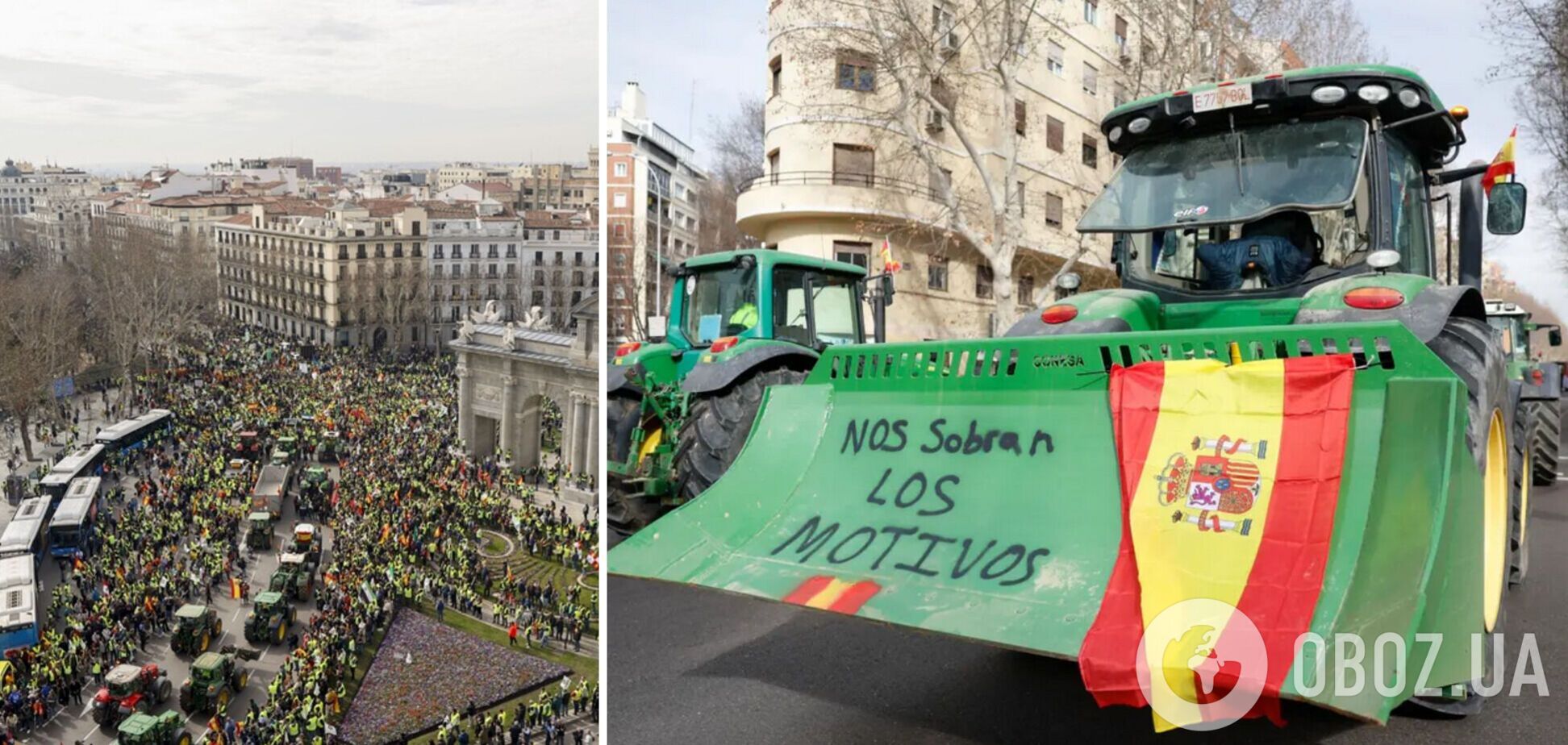 Протесты фермеров в Испании